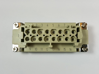 16 pins female insert 16 pins female insert, heavy duty connector 16 pins insert