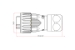 3 Pins waterproof quick-connect male circular connector plug - EEC1032