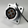 4 Pins waterproof quick-connect female circular connector socket YZ-20-J04SX-01-001, 4 Pins quick-connect female circular connector socket, 4 pins waterproof cable connector, 4 pins connector