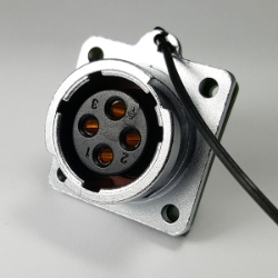 4 Pins waterproof quick-connect female circular connector socket YZ-20-J04SX-01-001, 4 Pins quick-connect female circular connector socket, 4 pins waterproof cable connector, 4 pins connector