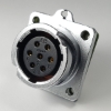 7 Pins waterproof quick-connect female circular connector socket YZ-20-J07SX-01-001, 7 Pins quick-connect female circular connector socket, 7pins waterproof cable connector, 7 pins connector