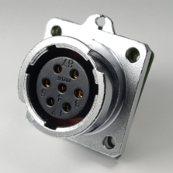 7 Pins waterproof quick-connect female circular connector socket YZ-20-J07SX-01-001, 7 Pins quick-connect female circular connector socket, 7pins waterproof cable connector, 7 pins connector