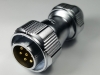 7 Pins waterproof quick-connect male circular connector plug YZ-20-C07PE-01-001, 7 Pins quick-connec male circular connector plug, 7 pins waterproof cable connector, 7 pins connector