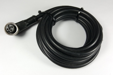 Angle plug M12 cable with locking nut, 2m Angle plug M12 4 pin cable with locking nut, sensor cable, 4 wires cable, M12 cable
