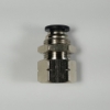 Bulkhead female connector, 1/4" OD tube, 1/8 NPT  Push-to-Connect, Bulkhead female connectorr, best fittings, Straight Bulkhead female connector 1/4 to 1/8 NPT,