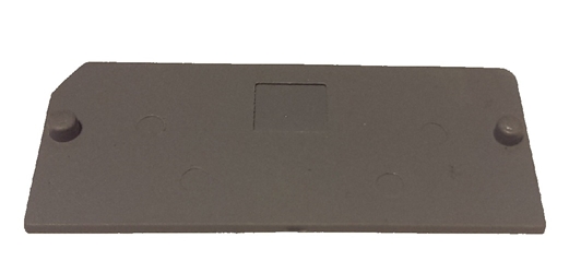 End cover for fused 4mm² block pkg of 10 End cover for fused 4mm² block pkg of 10, terminal blocks