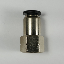 Female connector, 1/4" OD tube, 1/8 NPT thread Push-to-Connect, straight fitting, pneumatics, best fittings, female connector 1/4-1/8NPT,