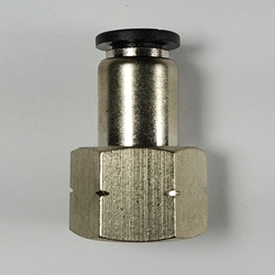 Female connector, 1/4" OD tube, 1/4 NPT thread Push-to-Connect, straight fitting, pneumatics, best fittings, female connector 1/4-1/4NPT,