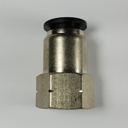 Female connector, 3/8" OD tube, 1/4 NPT thread Push-to-Connect, straight fitting, pneumatics, best fittings, female connector 3/8-1/4NPT,