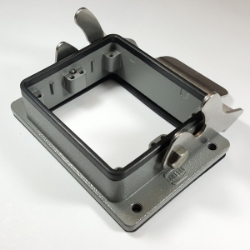 HD Bulkhead mounting for 32 pins insert HD Hood for 32 pins insert with side cable entry,