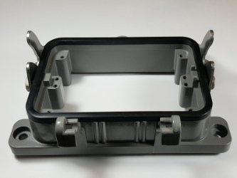 HD Bulkhead mounting for 48 pins insert HD Hood for 48 pins insert with side cable entry,