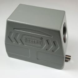 HD Hood for 16 pins insert with side cable entry HD Hood for 16 pins insert with side cable entry,