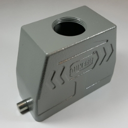 HD Hood for 16 pins insert with top cable entry HD Hood for 16 pins insert with top cable entry,