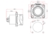 USB 3.0 waterproof industrial socket - EEC1029