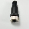 M12 Straight female connector QE12-N4F, M12 4 pin Straight female connector, m12 sensor cable connector