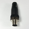 M12 Straight male connector QE12-W4F, M12 4 pin Straight male connector, m12 sensor cable connector