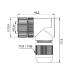 M12 right angle metal female connector - EEC0227