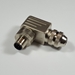 M12 right angle metal male connector - EEC0228