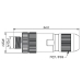 M12 straight metal male connector - EEC0226