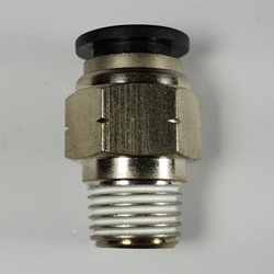 Male connector, 3/8" OD tube, 3/8 NPT thread Push-to-Connect, straight fitting, pneumatics, best fittings,