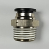 Male connector, 1/2" OD tube, 1/2 NPT thread Push-to-Connect, straight fitting, pneumatics, best fittings, Male connector 1/2-1/2NPT,