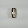 Male connector, 1/4" OD tube, 1/8 G thread Male connector 1/4-1/8NPT, nickel-plated brass fittings, nickel plated push to connect, brass pneumatic fittings, brass tube connectors,