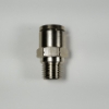 Male connector, 3/8" OD tube, 1/4 NPT thread Male connector 3/8-1/4NPT, nickel-plated brass fittings, nickel plated push to connect, brass pneumatic fittings, brass tube connectors,