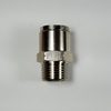 Male connector, 1/2" OD tube, 3/8 NPT thread Male connector 1/2-3/8NPT, nickel-plated brass fittings, nickel plated push to connect, brass pneumatic fittings, brass tube connectors,