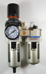 Stacked Filter/Regulator with Lubricator, 1/4 NPT female port Stacked Filter/Regulator with Lubricator, 1/4 NPT female port, FLR, pneumatic,