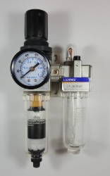 Stacked Filter/Regulator with Lubricator, 1/8 NPT female port Stacked Filter/Regulator with Lubricator, 1/8 NPT female port, FLR, pneumatic,