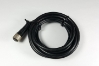 Straight plug M8 cable with locking nut, 2m Straight plug M8 3 pin cable with locking nut,  sensor cable, 3 wires cable, M8 cable
