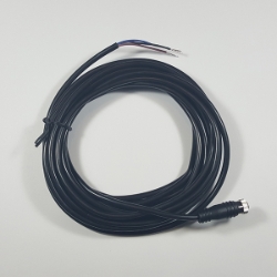 Straight plug M8 cable with locking nut, 5m Straight plug M8 3 pin cable with locking nut, QE8-N3F5, sensor cable, 3 wires cable, M8 cable