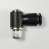 Swivel male banjo elbow, 1/4" OD tube, 1/8 NPT thread Push-to-Connect, Swivel banjo elbow fitting, pneumatics, best fittings, Swivel banjo elbow 1/4-1/8NPT,