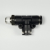 Swivel lateral male tee, 1/4" OD tube, 1/8 NPT thread Push-to-Connect, tee fitting, pneumatics, best fittings, Swivel lateral male tee 1/4-1/8NPT,