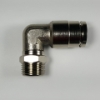 Swivel male elbow, 1/2" OD tube, 3/8 NPT thread Swivel male elbow 1/2-3/8NPT, nickel-plated brass fittings, nickel plated push to connect, brass pneumatic fittings, brass tube connectors,