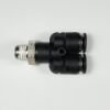 Swivel male wye, 1/4" OD tube, 1/8 NPT thread Push-to-Connect, wye fitting, pneumatics, best fittings, Swivel male wye 1/4-1/8NPT,