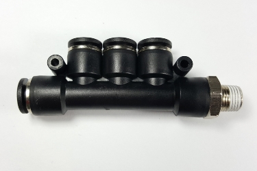 Swivel multi tee lateral male, 1/4" OD tube, 1/8 NPT thread Push-to-Connect, Swivel multi tee lateral male, best fittings, Swivel multi tee lateral male 1/4-1/8,
