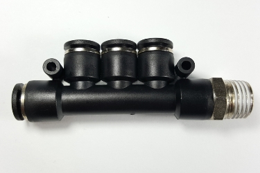 Swivel multi tee lateral male, 1/4" OD tube, 1/4 NPT thread Push-to-Connect, Swivel multi tee lateral male, best fittings, Swivel multi tee lateral male 1/4-1/4,