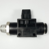  Union male hand valve, 3/8" OD tube, 1/4 NPT thread  Union male hand valve 3/8-1/4NPT, Shut off valves, valves, push to connect valves, valves pneumatics fittings,