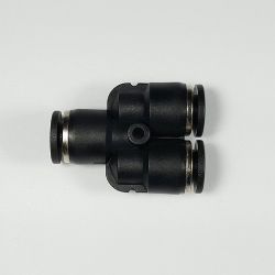 Union wye, 1/4" OD tube Push-to-Connect, wye fitting, pneumatics, best fittings, Union wye 1/4,