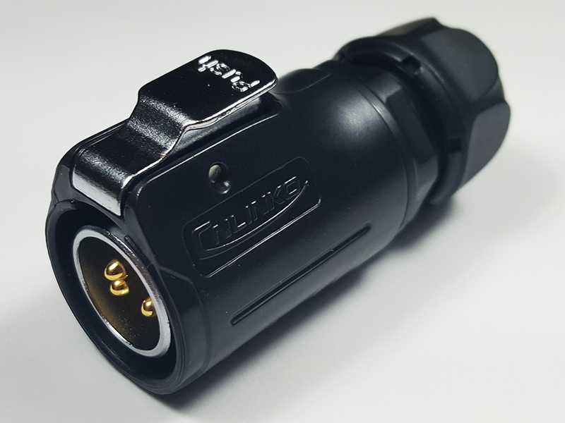 3 Pins waterproof latching male circular plug LP-20-C03PE-01-001, 3 Pins latching male circular connector plug, 3 pins waterproof cable connector, 3 pins industrial connector