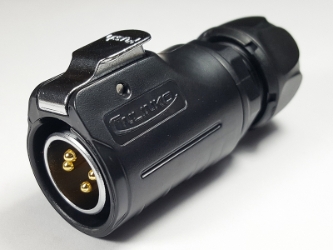 4 Pins waterproof latching male circular plug LP-20-C04PE-01-001, 4 Pins latching male circular connector plug, 4 pins waterproof cable connector, 4 pins industrial connector