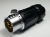 4 Pins waterproof latching male circular connection plug LP-20-C04PP-01-001, 4 Pins latching male circular connection plug, 4 pins waterproof cable connector, 4 pins industrial connector
