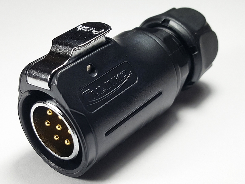 7 Pins waterproof latching male circular plug LP-20-C07PE-01-001, 7 Pins latching male circular connector plug, 7 pins waterproof cable connector, 7 pins industrial connector