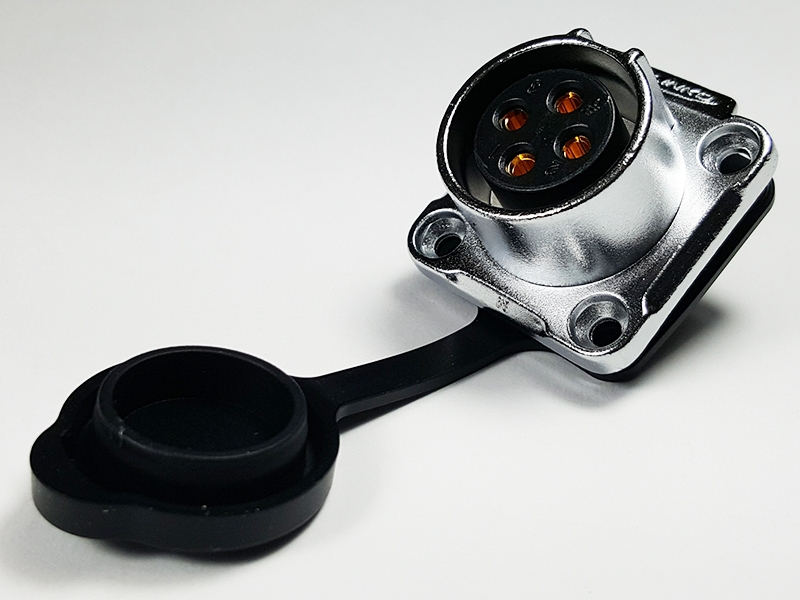 4 Pins waterproof latching female circular socket LP-20-J04SX-01-001, 43 Pins latching female circular connector socket, 4 pins waterproof cable connector, 4 pins connector
