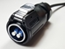 Fiber optic waterproof latching plug with 118" long cable - EEC1104