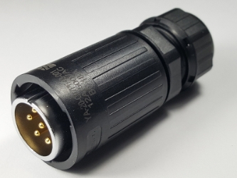 7 Pins waterproof quick-connect male circular connector plug YA-20-C07PE-03-001, 7 Pins quick-connec male circular connector plug, 7 pins waterproof cable connector, 7 pins connector