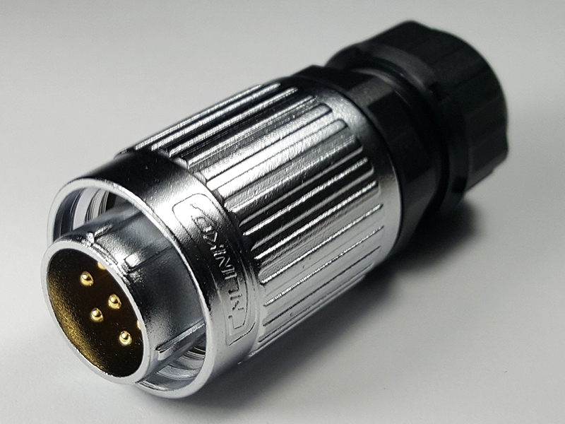 7 Pins waterproof screw on male circular connector plug YW-20-C07PE-02-001, 7 Pins quick-connec male circular connector plug, 7 pins waterproof cable connector, 7 pins connector