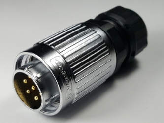 7 Pins waterproof screw on male circular connector plug YW-20-C07PE-02-001, 7 Pins quick-connec male circular connector plug, 7 pins waterproof cable connector, 7 pins connector