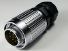12 Pins waterproof screw on male circular connector plug YW-20-C12PE-02-001, 12 Pins screw on male circular connector plug, 12 pins waterproof cable connector, 12 pins connector, screw on cable connector,